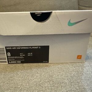 Nike VAPORMAX FLYKNIT 3 (Oreo,B/W/Silver) JAPAN SIZE 8 US/26 CM AJ6900 002